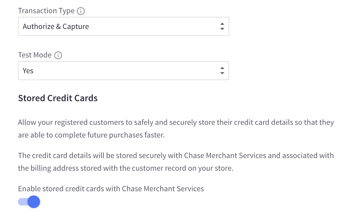 Connecting with Chase Merchant Services